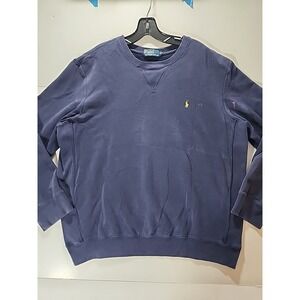 VTG Polo Ralph Lauren Sweatshirt Mens XL Blue Crewneck V-Stitch 90s Blue Tag